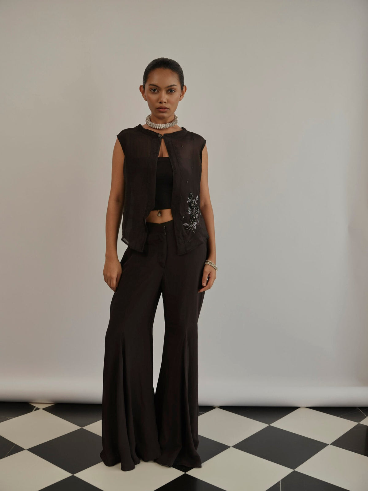 Ornate Cover Up & Vanta Pants Set