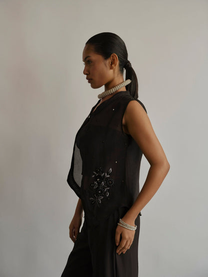 Ornate Cover Up & Vanta Pants Set